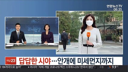 [날씨] 답답한 시야…안개에 미세먼지까지