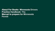 About For Books  Minnesota Drivers Practice Handbook: The Manual to prepare for Minnesota Permit