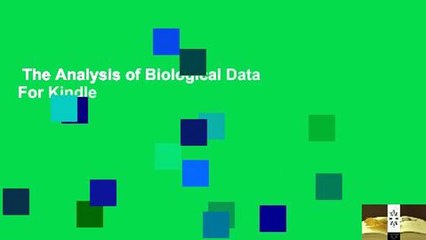 The Analysis of Biological Data  For Kindle