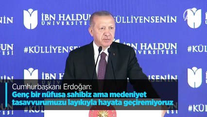 Download Video: Cumhurbaşkanı Erdoğan: Genç bir nüfusa sahibiz ama medeniyet tasavvurumuzu layıkıyla hayata geçiremiyoruz