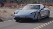 The new Porsche Taycan 4S in Frozen Blue Driving Video