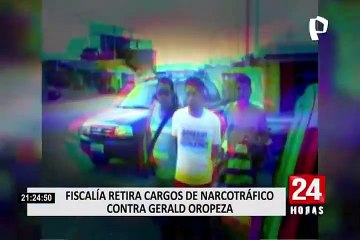 Fiscalía retira cargos de narcotráfico contra Gerald Oropeza