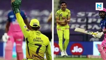 Suresh Raina reacts to MS Dhoni's one handed wonder catch for CSK