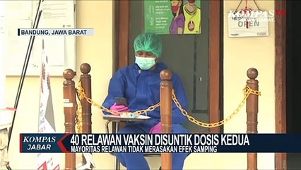 40 Relawan Vaksin Disuntik Dosis Kedua