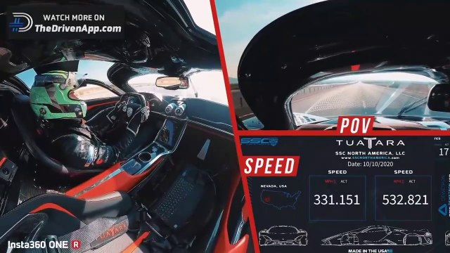 532,8 km/H, la voiture de série la plus rapide du monde : la SSC Tuatara