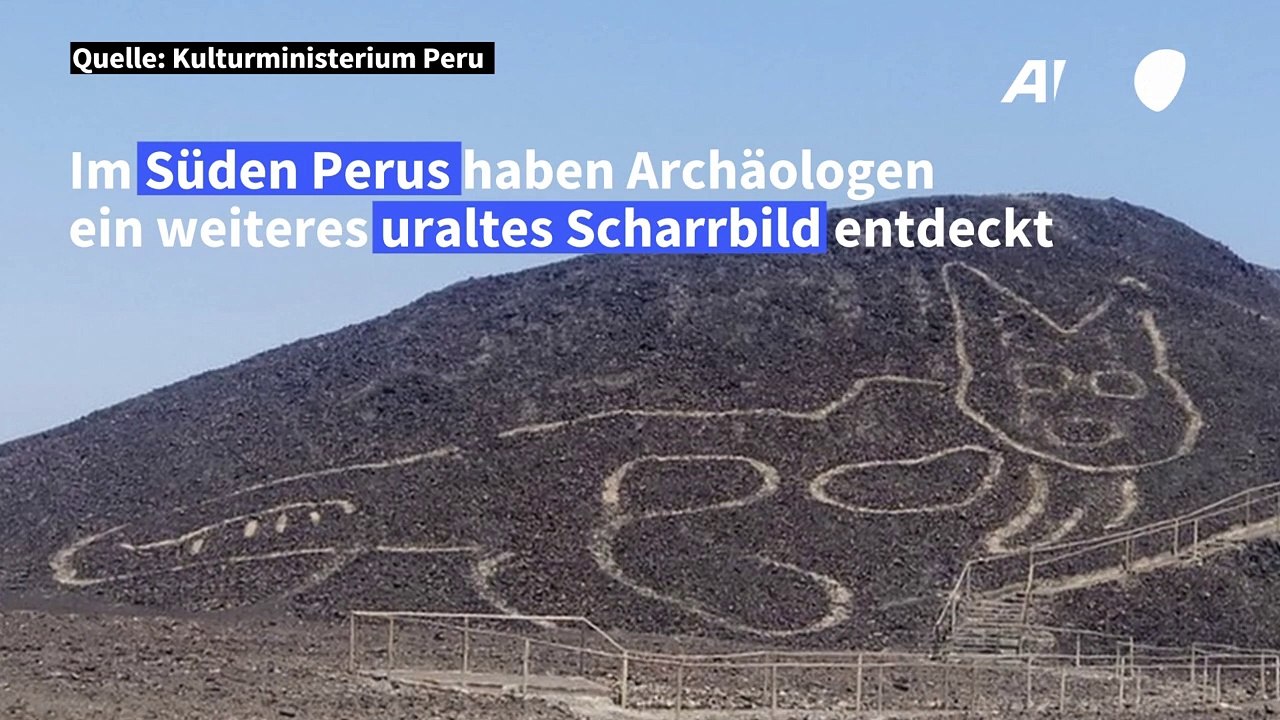 Uraltes Katzen-Scharrbild in Peru begeistert Forscher