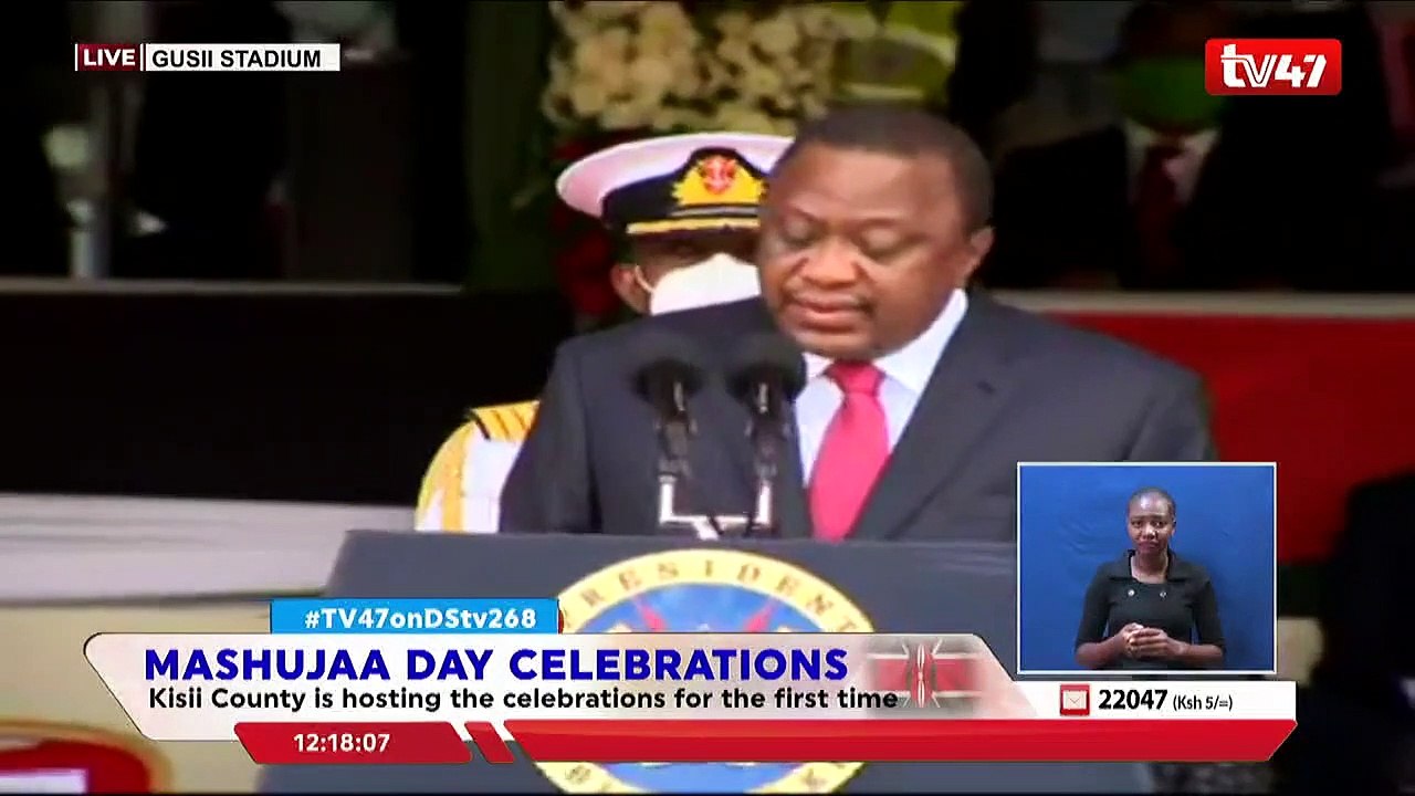 GUSII STADIUM LIVE: 57TH MASHUJAA DAY CELEBRATIONS UHURU SPEECH
