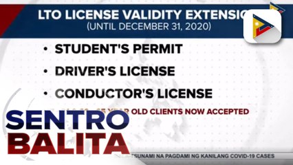 #SentroBalita | LTO, muling magbibigay-serbisyo sa mga menor de edad at senior citizens