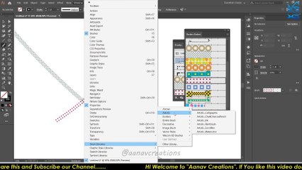 Adobe Illustrator - Custom Brushes - Class 46 - Hindi | Learn How to Create Art Brushes | Drawing |