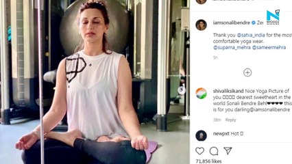 Sonali Bendre gives glimpses of her morning routine