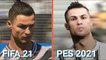 BENZEMA, MBAPPÉ, MESSI... Ont-ils un visage plus réussi sur FIFA 21 ou sur PES ? Comparatif !