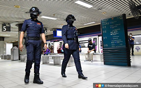 ‘Robocops’ keep train commuters safe from Covid-19