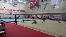 Ritmik Cimnastik Büyükler Milli Takımı, Mersin'de kampa girdi