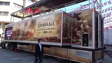 Çanakkale Savaşları Mobil Müzesini bin 500 kişi ziyaret etti