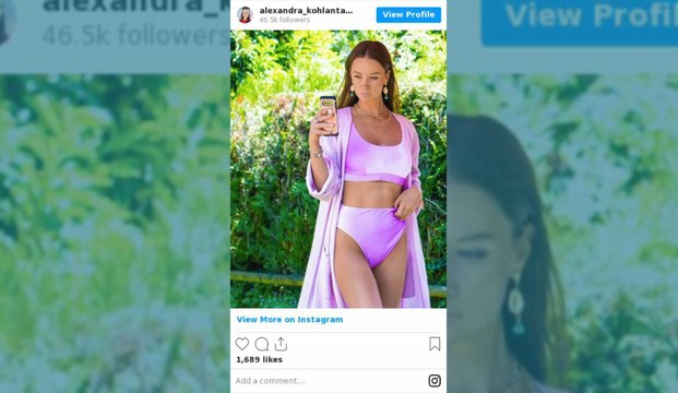 Alexandra de Koh-Lanta : Les 4 Terres très glamour et sexy sur Instagram