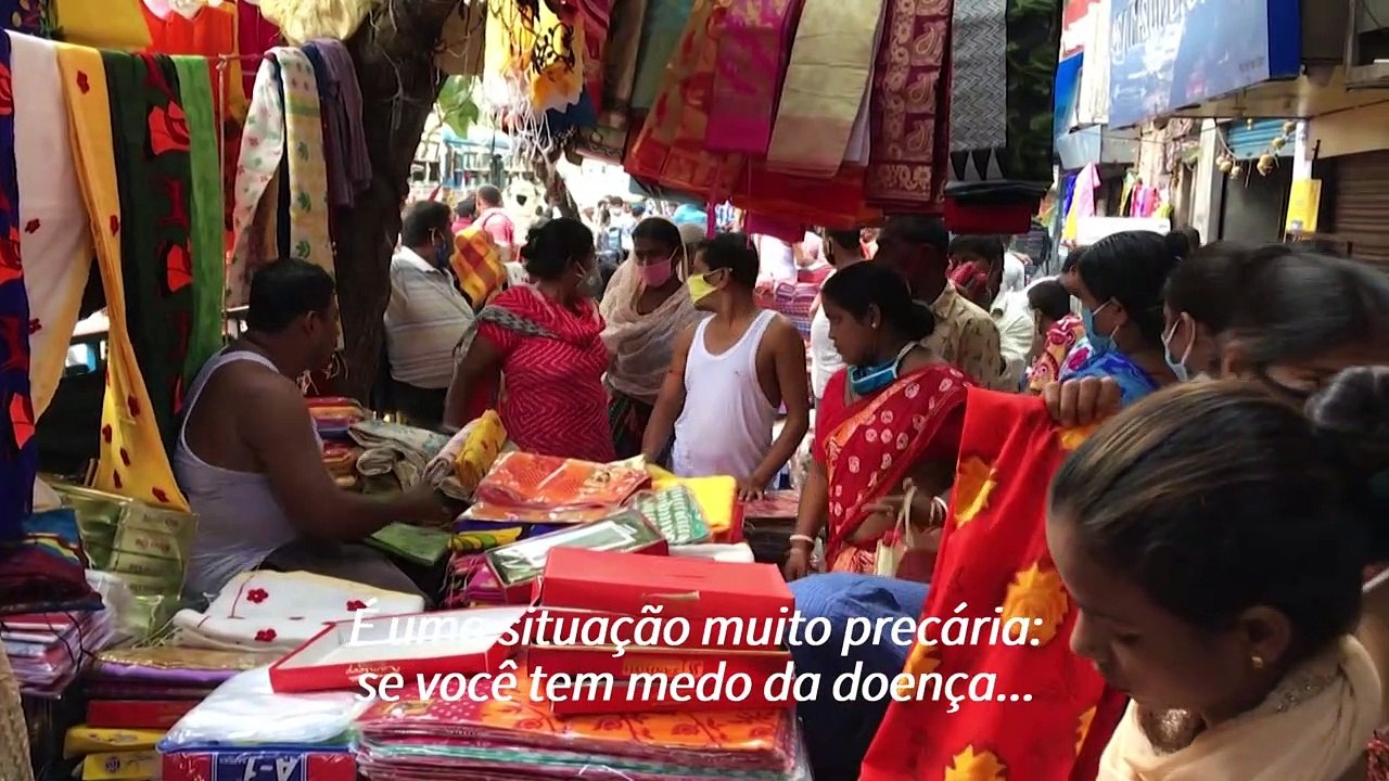 ‘Vírus, que vírus?’: Índia retorna ao trabalho
