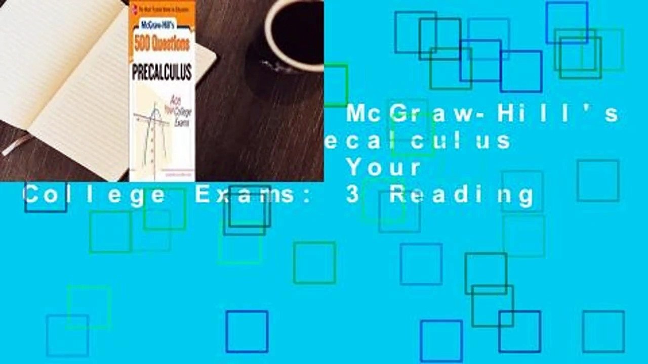 Full version  McGraw-Hill's 500 College Precalculus Questions: Ace Your College Exams: 3 Reading