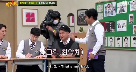 Jennie's almost perfect shooting, Relay Drawing [Knowing Brothers Ep 251]