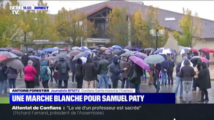 Conflans-Sainte-Honorine: une marche blanche en hommage à Samuel Paty va partir vers 18h30