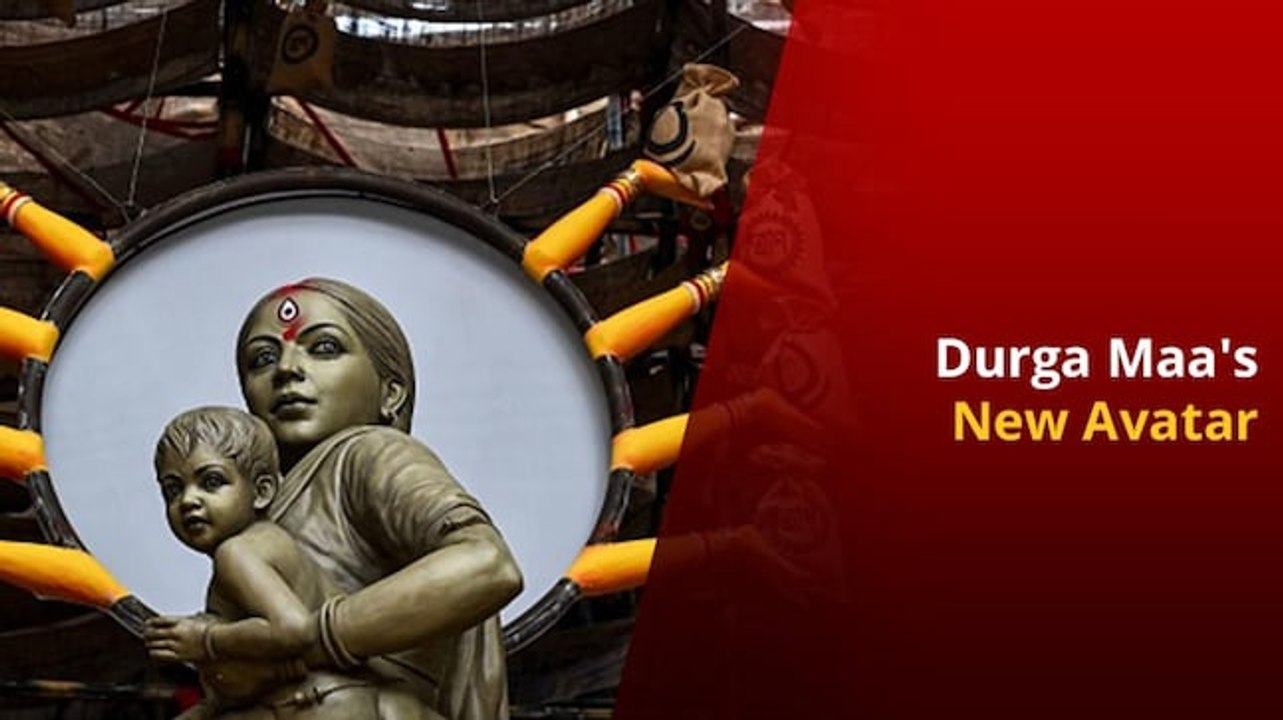 This Kolkata Puja Pandal Depicted Goddess Durga as Migrant Worker