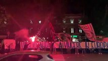 Lazio - Borussia Dortmund: i tifosi a Ponte Milvio