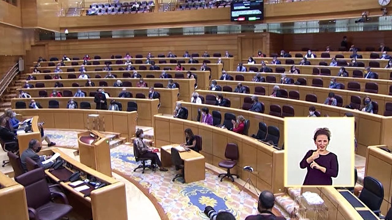 La disputa política entre PP y Podemos protagoniza el Pleno del Senado