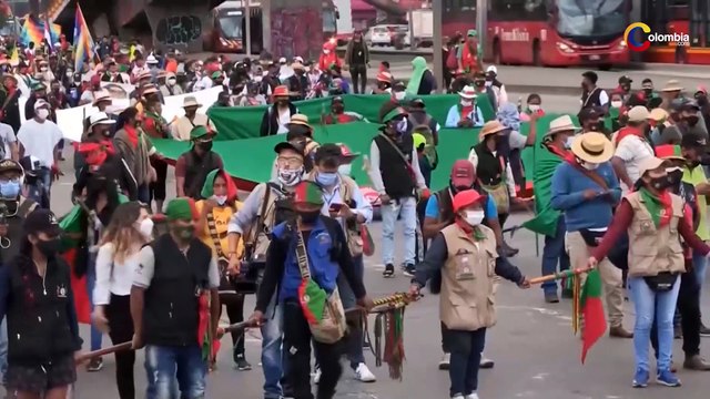 Alcaldesa de Bogotá recibe a la minga indígena y pide a Duque que los atienda