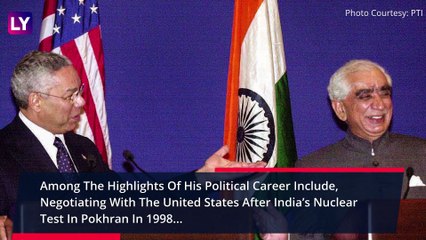 Jaswant Singh, Former Union Minister And BJP Veteran, Dies Aged 82 After Cardiac Arrest