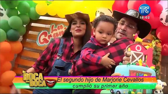 Marjorie Cevallos celebró a el primer año de su hijo Mikel