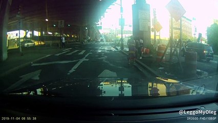 Roadside Scuffle Captured on Dashcam