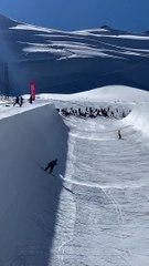 Mountain Approves of Snowboarders Sick Trick