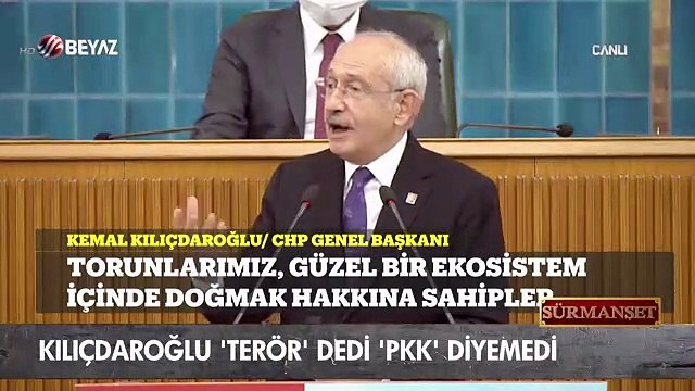 Kılıçdaroğlu terör dedi PKK diyemedi