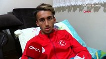 Avrupa Şampiyonası'na hazırlanan milli atlete antrenman yaparken kara yolunda otomobil çarptı