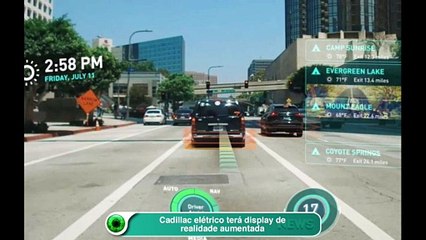 Cadillac elétrico terá display de realidade aumentada