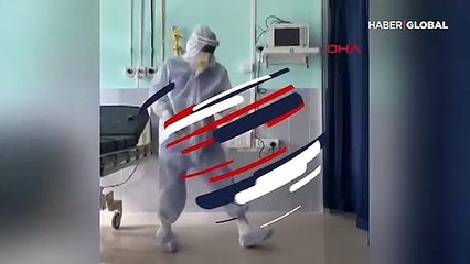 Koronavirüs yoğun bakımında doktorun dansı tepki çekti