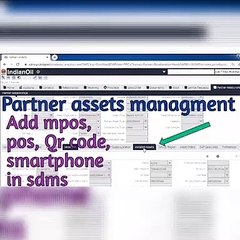 IOC! PARTNER ASSETS MANAGEMENT IN SDMS ! HOW TO ADD ASSRTS POS, MPOS, QR CODE AND SMARTPHONE