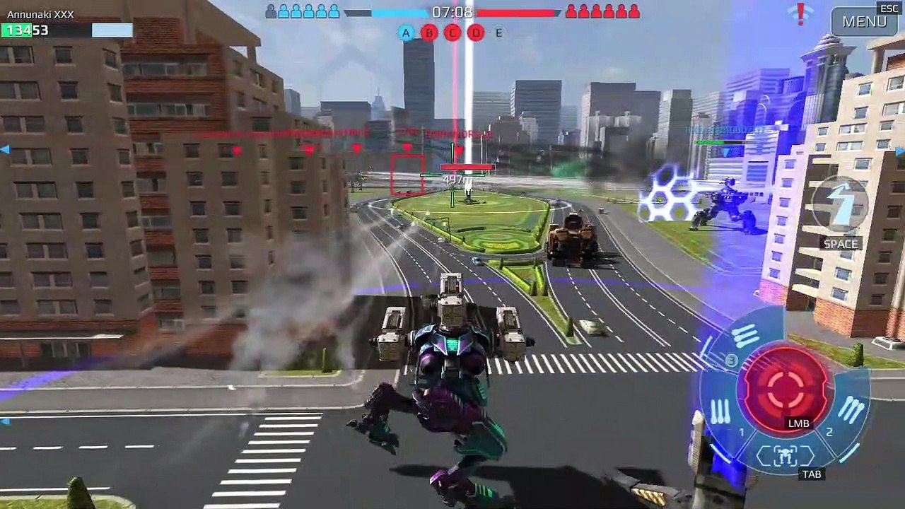 War Robots PC Gameplay - Using the Dash of Bolt