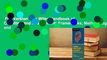 Full Version  The Wiley Handbook of Cognition and Assessment: Frameworks, Methodologies, and
