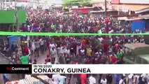 شاهد: احتفالات في غينيا بعد إعلان مرشح المعارضة فوزه بانتخابات الرئاسة