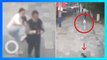 CCTV rekam wanita tendang pria mesum yang merabanya di siang hari - TomoNews