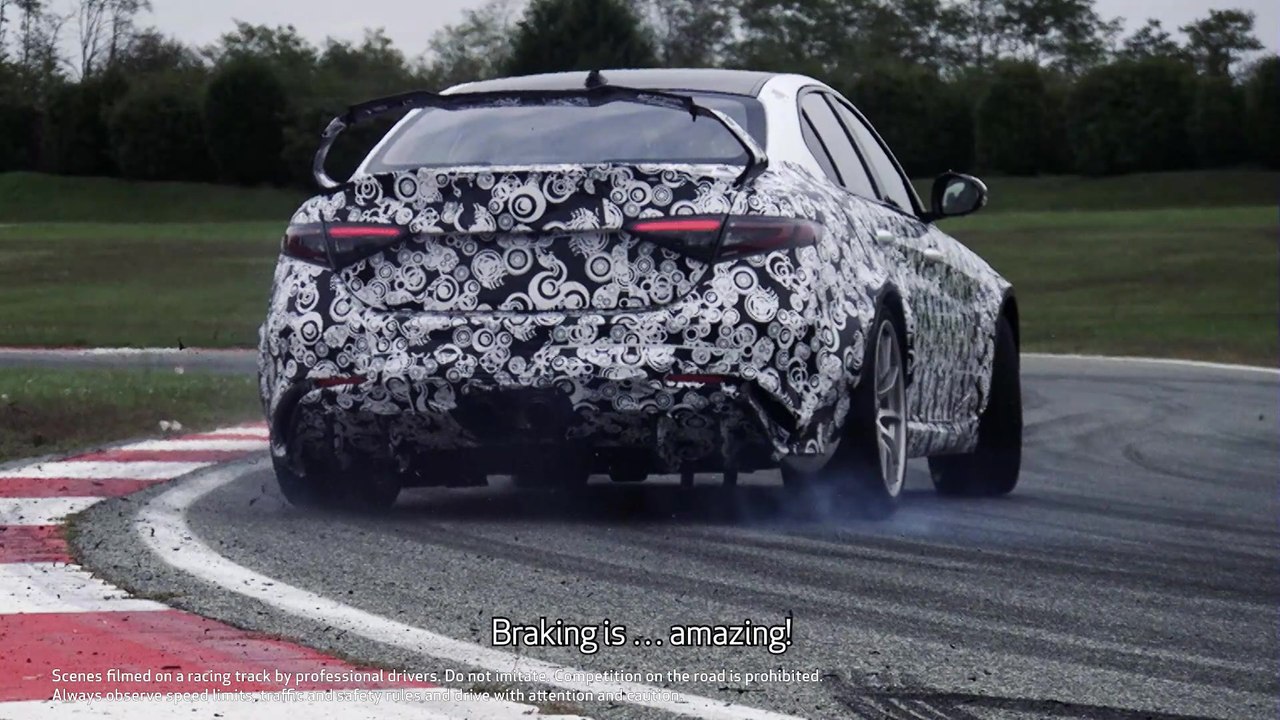 Alfa Romeo Racing ORLEN F1 drivers Räikkönen and Giovinazzi test the new Giulia GTA