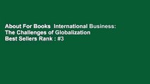 About For Books  International Business: The Challenges of Globalization  Best Sellers Rank : #3