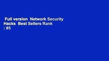Full version  Network Security Hacks  Best Sellers Rank : #5