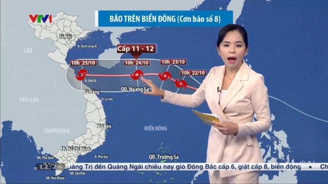 Tin Khẩn Cấp Bão Số 8 - Dự báo thời tiết chiều tối nay 21/10 Bản tin dự báo thời tiết hôm nay