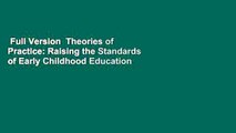 Full Version  Theories of Practice: Raising the Standards of Early Childhood Education  Review