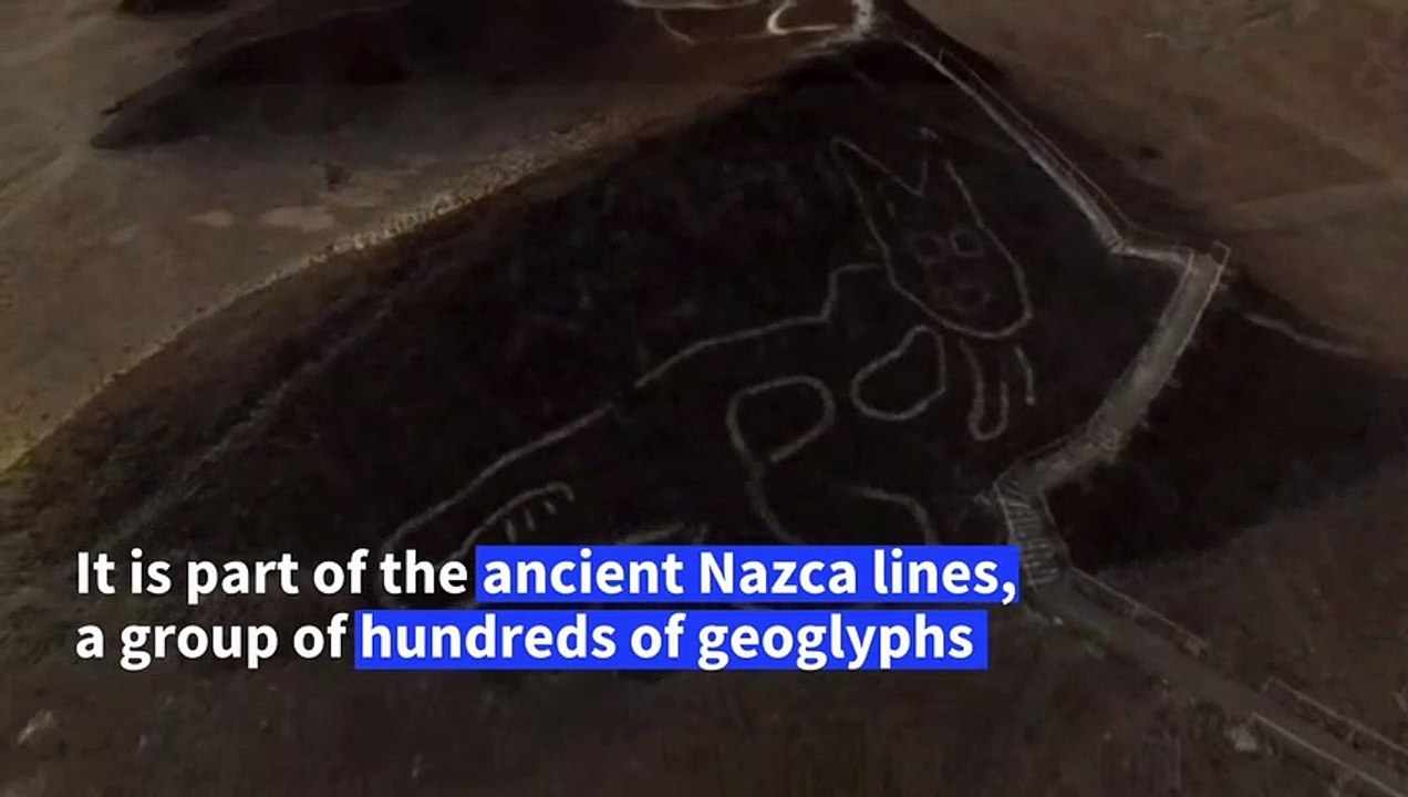 2,000-year-old cat silhouette among Nazca lines in Peruvian desert