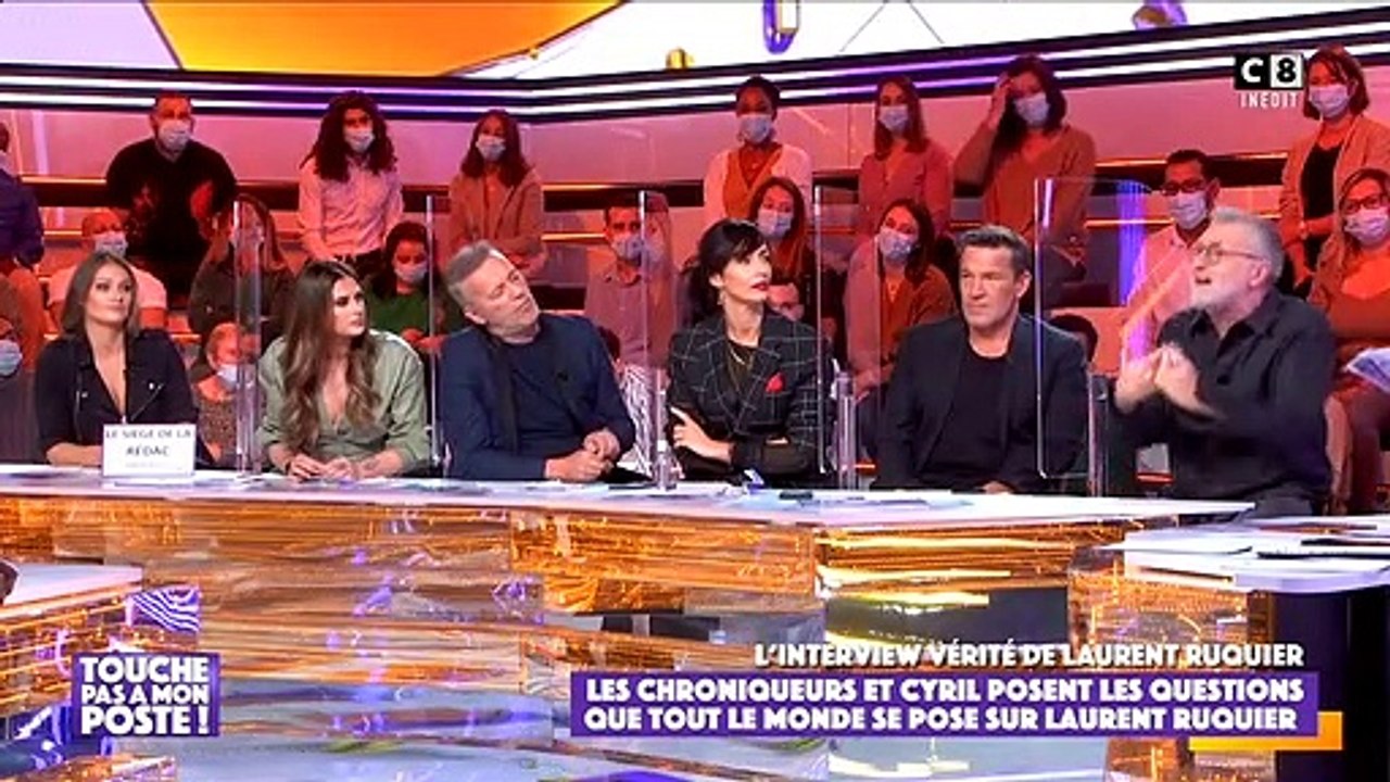 Laurent Ruquier fracasse Jean-Pierre Pernaut et sa femme Nathalie Marquay sur le plateau de "Touche pas à mon poste" sur C8.