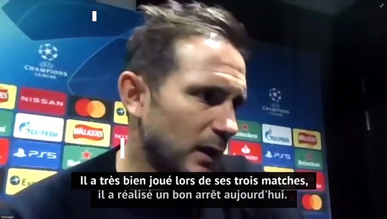 Frank Lampard juge la première d'Edouard Mendy en Ligue des champions avec Chelsea