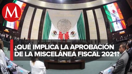 Diputados aprueban en lo general miscelánea fiscal 2021