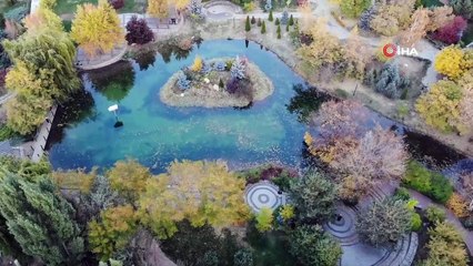 Erzurum'da sonbaharın eşsiz manzarası mest etti
